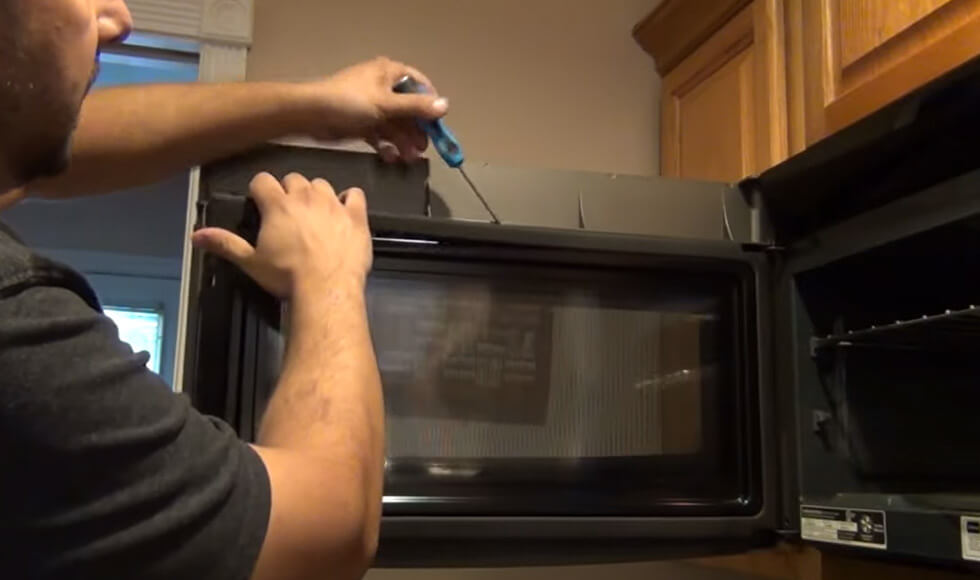 Microwave appliance service